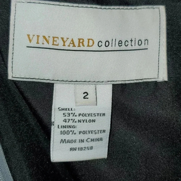 Vineyard Collection Cocktail Dress Pleated Flared Skirt w Pockets Women's Size 2 - Picture 11 of 14